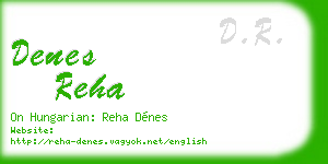 denes reha business card